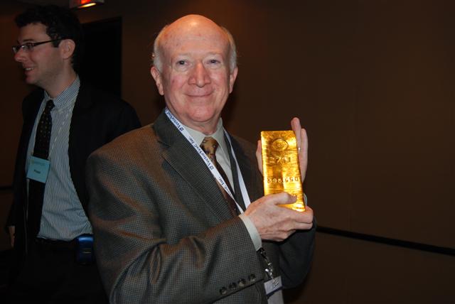 Lorimer Wilson with Gold Bar