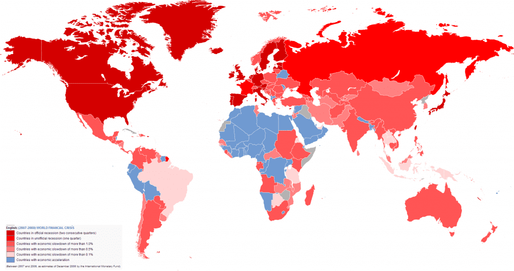 countries affected by recession