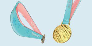 pyeong olympic medal ribbon